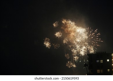 Fireworks On The Fourth Of July Near New Smyrna Beach Florida