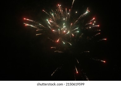 Fireworks On The Fourth Of July Near New Smyrna Beach Florida