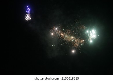 Fireworks On The Fourth Of July Near New Smyrna Beach Florida