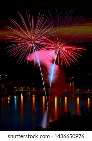 Fireworks Over The Delaware River, Lambertville, NJ