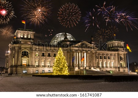 Similar – Berlin Reichstag Christmas