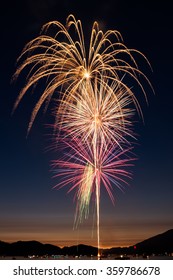 Fireworks Over Whitefish Lake, MT