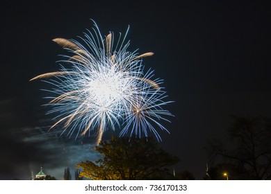 fireworks Pardubice 7.10. 2017 - Shutterstock ID 736170133