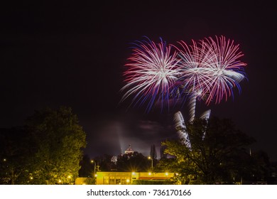 fireworks Pardubice 7.10. 2017 - Shutterstock ID 736170166