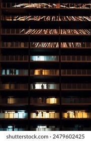 Fireworks in the reflection of windows