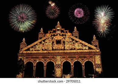 Fireworks In Seville April's Fair