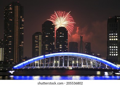 Fireworks Of Tokyo Bay