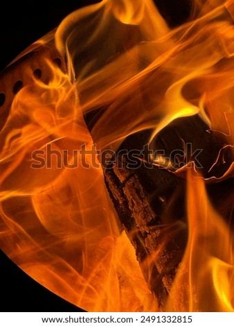 Firey Flames in the Fire Pit