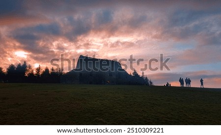 Firey sky over the Hellfire Clud