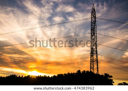 Firey Sunset Pylon
