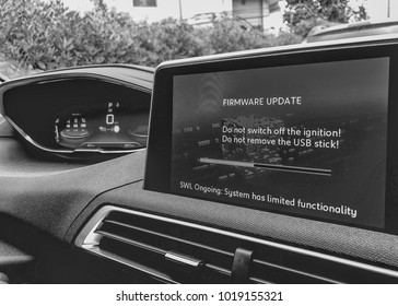 Firmware Update On A Modern Car.