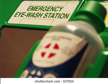 First Aid Eye Wash Station