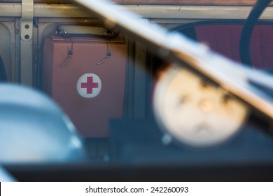 First Aid Inside Old Car