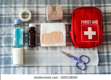 First Aid Kit Bag Stock Photo 1035138505 