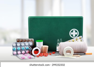 First Aid Kit, First Aid, Bandage.