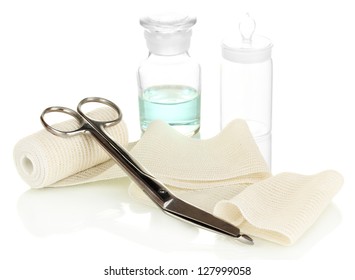 First Aid Kit Bandaging Isolated On Stock Photo 127999058 | Shutterstock