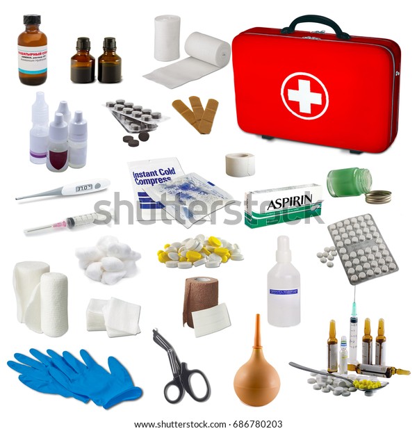 items found in a first aid box