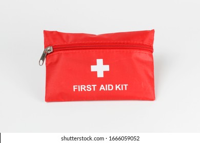 First Aid Kit Isolated On White Background