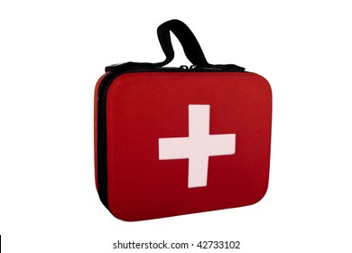 First Aid Kit Isolated On White