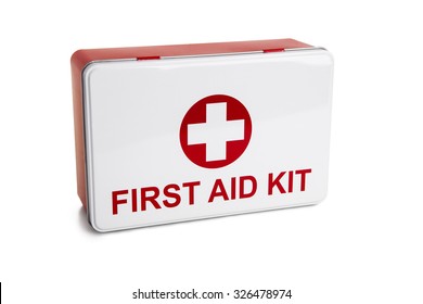First aids. Medical Kit on white isolated background