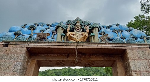 The First Arch Of Alagar Koil Temple, Madurai.