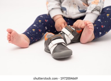 First Baby Shoes, White Background