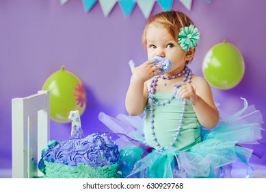 first birthday Portraits with smash cake