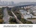 First Bridge over Yangzi river (Chang Jiang) in Wuhan, Hubei province, China