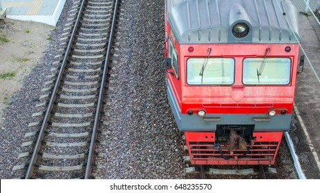 The first car of the red train