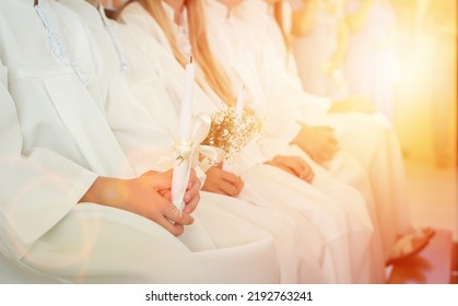 first communion in the church - Shutterstock ID 2192763241