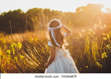 first communion sunset - Shutterstock ID 743464879