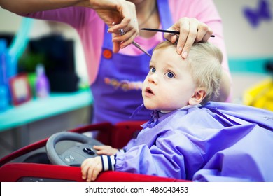 First Haircut Of Little Baby Boy