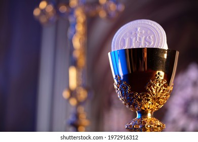 First Holy Communion Catholic Symbols On Stock Photo 1972916312 ...