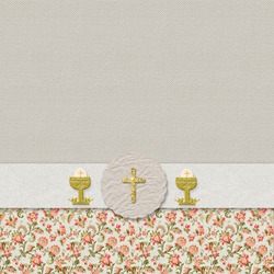 First Holy Communion cards, a Background Photo by MARUBAKIS