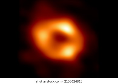 First image of our black hole, Sgr A, Sagittarius A blurred