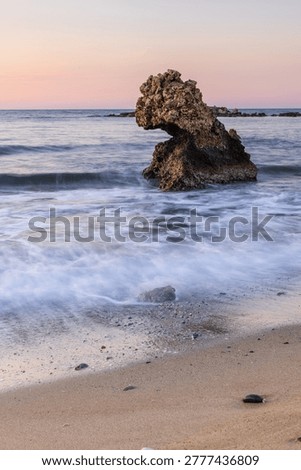 First Light on a Sandy Beach in Crete