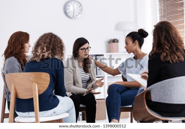 First meeting of Women\'s issues support group\
meeting, group therapy\
concept