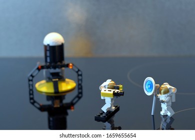 The First Moon Landing By Lego Men, Germany, Bavaria, Munich, 29.02.2020