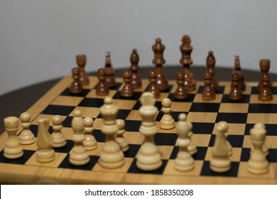 First Move In A Chess Game, Pawn Two Steps Ahead Seen From Whites