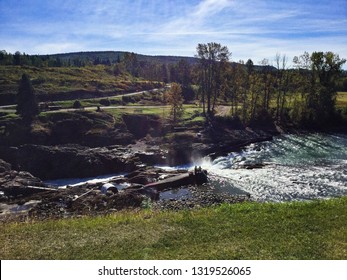 First Nations Fishing The Salmon Run In Northern British Columbia