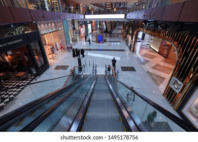 First Person View Escalator, Taken 8/13/19, Dubai Mall, Dubai, United Arab Emirates