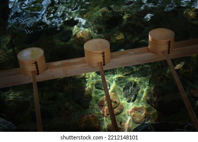 The First Place To Visit In A Shrine, The Light Shining Through The Clear Water