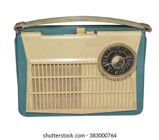 The First Soviet Mass Transistor Radio, 1959.Is Isolated On The White