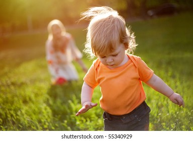 The first steps of the kid - Powered by Shutterstock