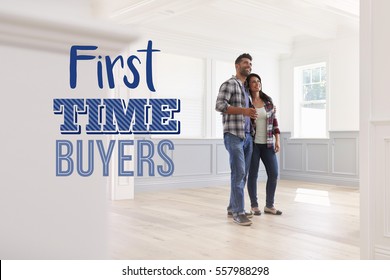 First Time Buyers Couple In Their New Home - Shutterstock ID 557988298