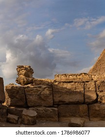 The First Wonder Of The Ancient World, Located Near Cairo. The Great Pyramid Of Giza Of  Pharaoh Khufu (Cheops). 