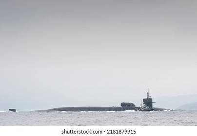 Firth Of Clyde, Scotland, UK, July 23rd 2022, British Army Submarine Training For Ukraine In Scotland From HM Naval Base