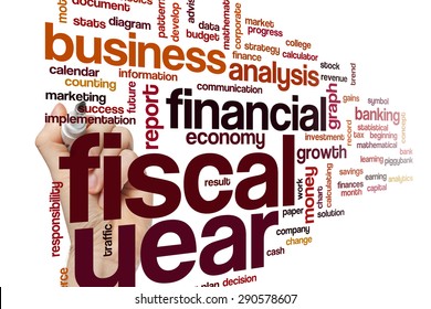 Fiscal Year Word Cloud Concept