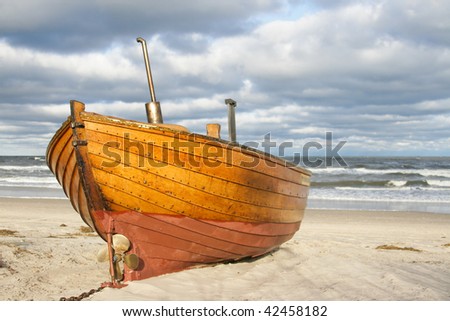 Similar – Image, Stock Photo aground Baltic beach