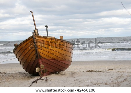 Similar – Image, Stock Photo aground Baltic beach